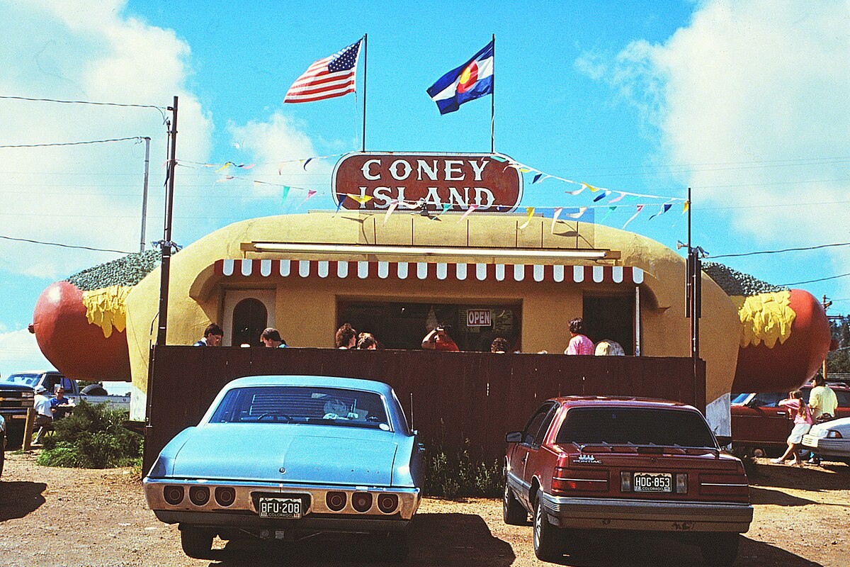 Coney Island hot dog stand