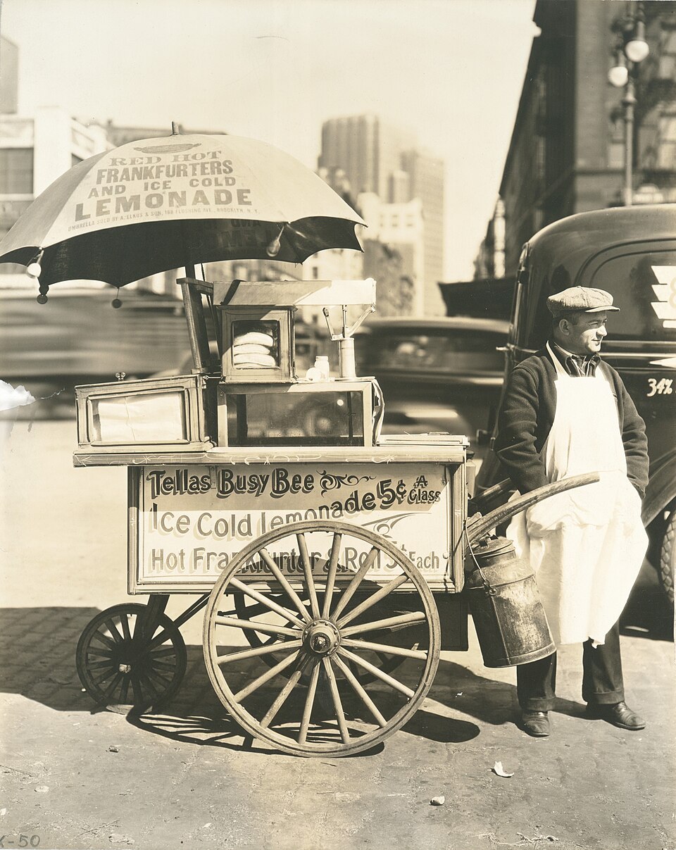 Vintage hot dog stand