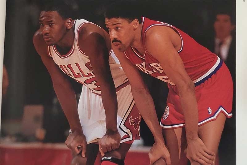 Picture of Micheal Jordan and Julius Erving