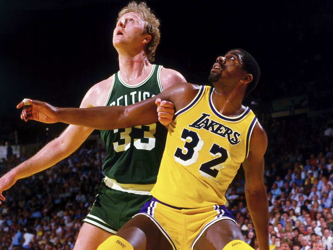Picture of Magic Johnson and Larry Bird