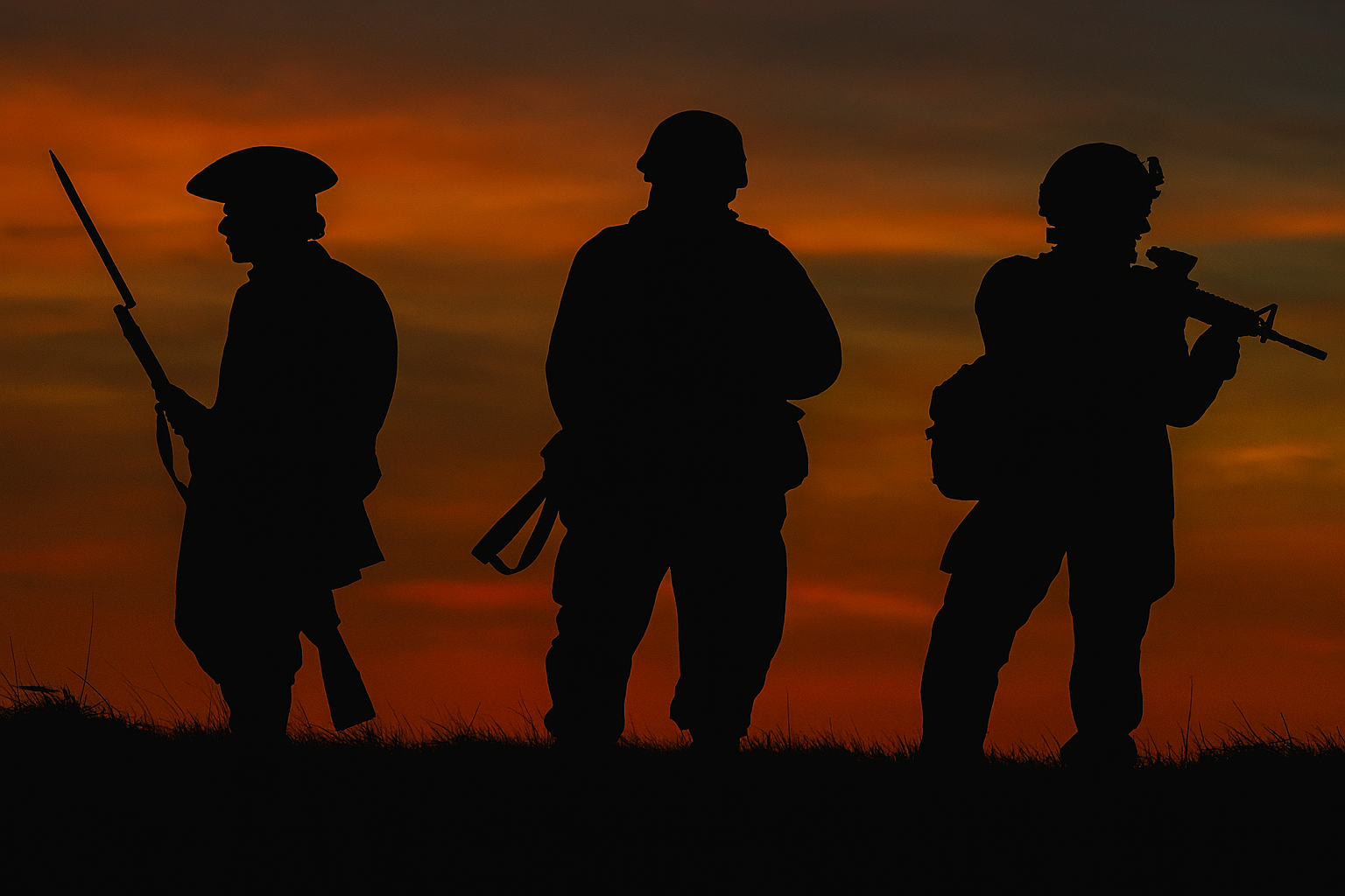 US Soldiers from different eras